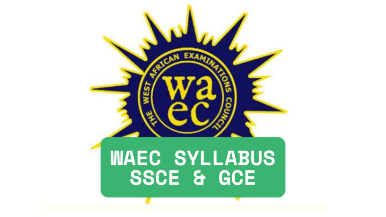WAEC Syllabus SSCE GCE