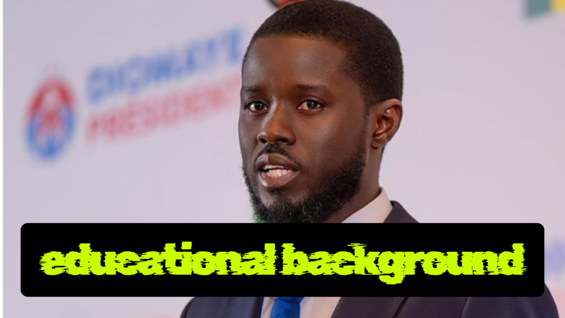 President Bassirou Diomaye Faye Education